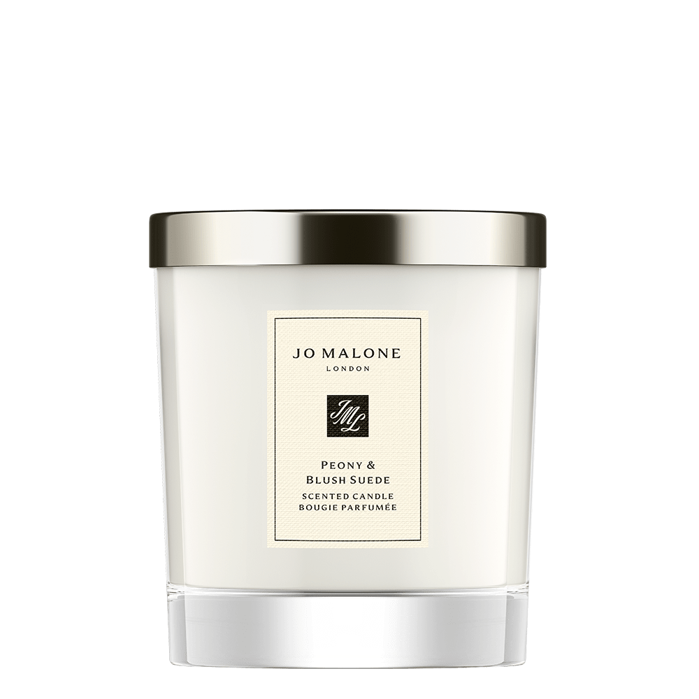 Peony and Blush Suede Home Candle
