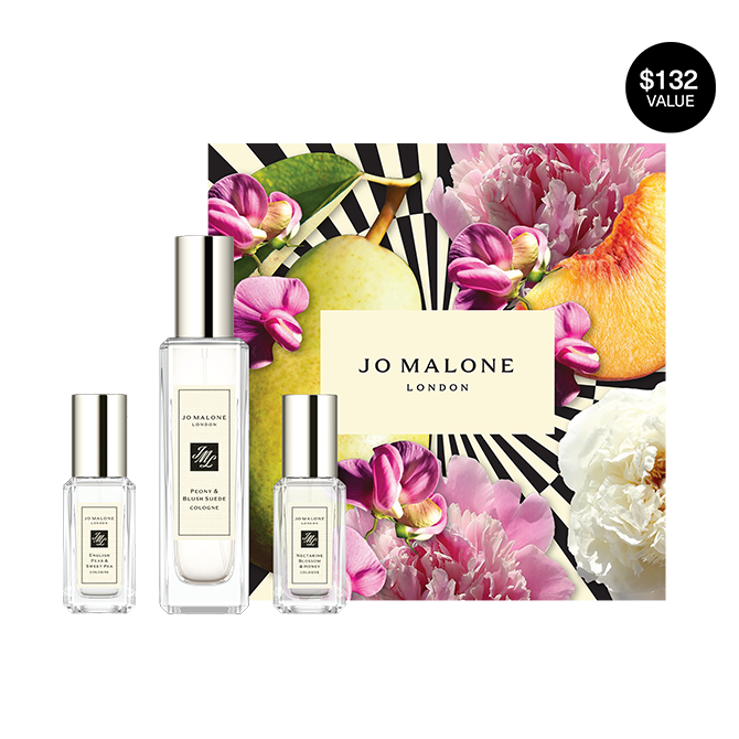 Peony & Blush Suede Fruity Floral Layering Set | Jo Malone London